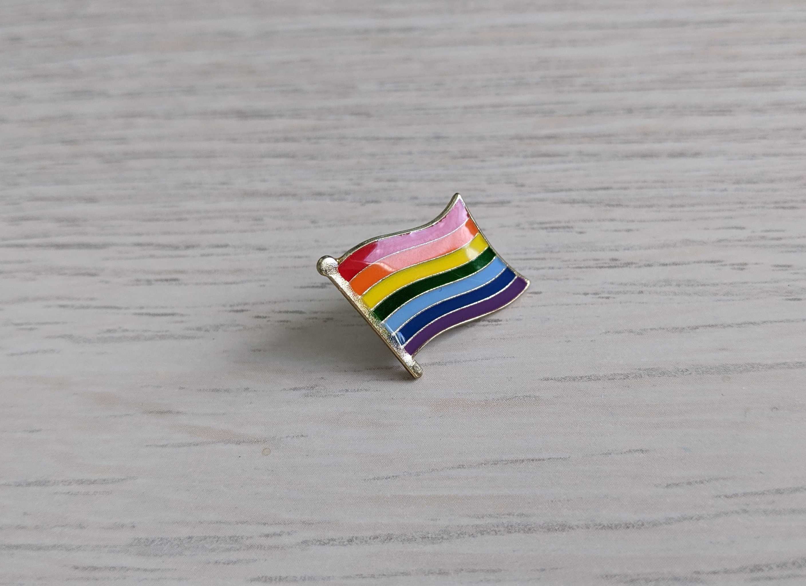 Lgbtq Pride Flag Enamel Pins Gay Pride Pin Rainbow Flag Etsy
