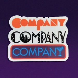Company Inspired 3 Logos Sticker