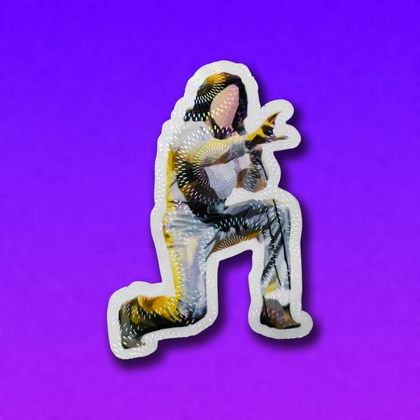 Solitary Man Sparkly Sticker - Inspired by A Beautiful Noise