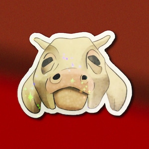 A Cow As White as Milk Sparkly Sticker - Inspired by Into the Woods