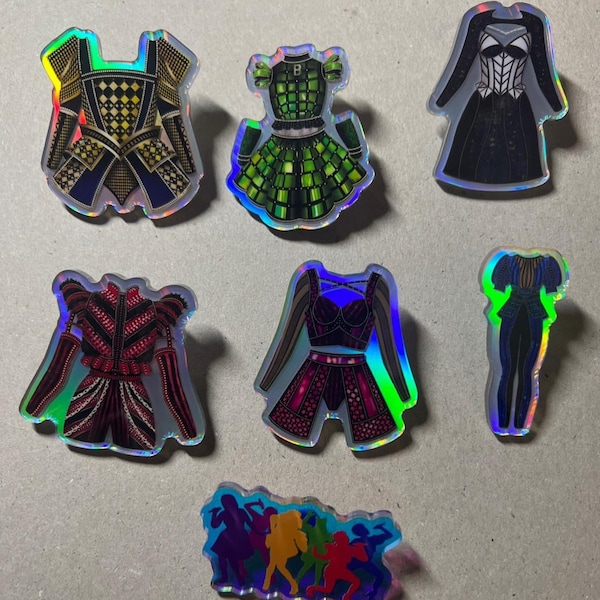Queens Acrylic Holographic Pins - Inspired by Six