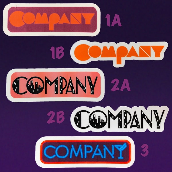 Company Inspired Logo Sticker