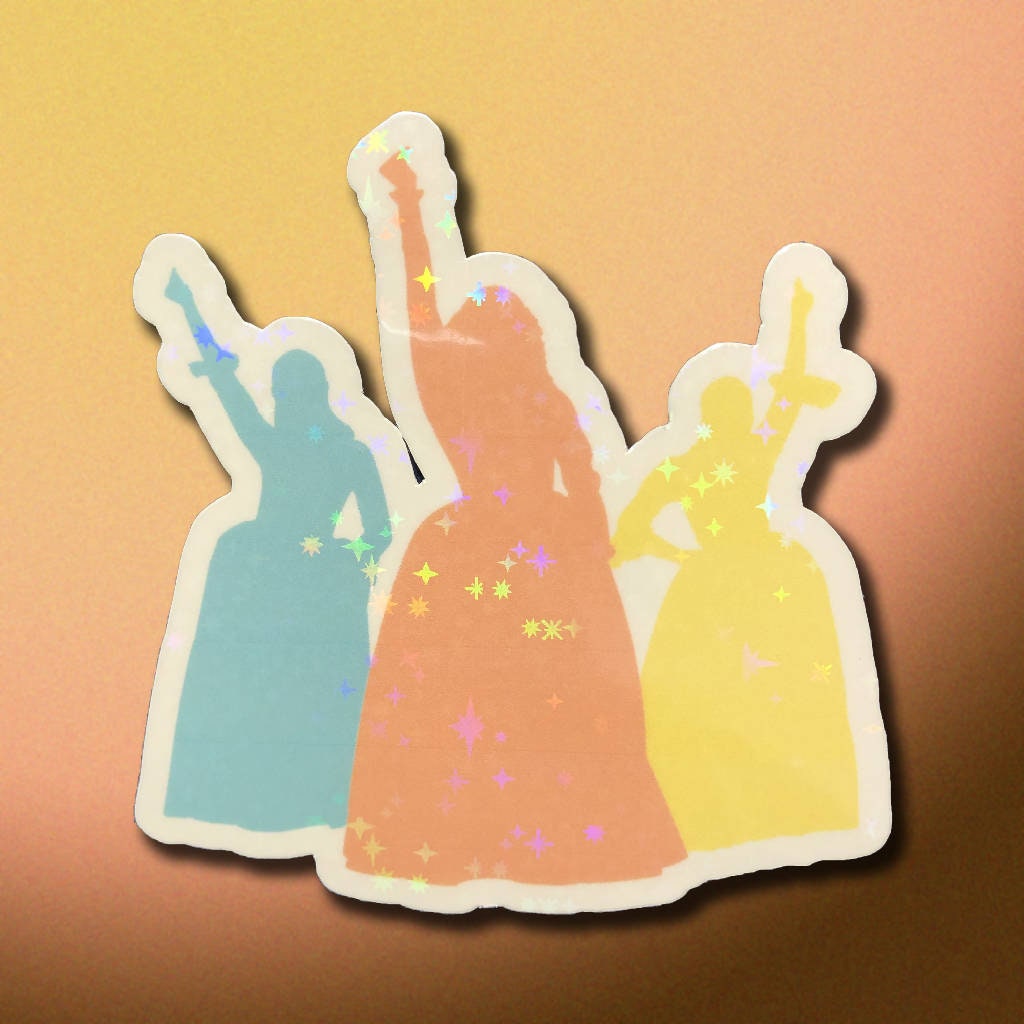 Schuyler Sisters Sparkly Sticker - Inspired by Hamilton