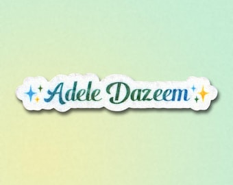 Adele Dazeem Sparkly Sticker
