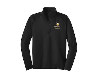 Minnesota Vikings Inspired Quarter Zip Pullover | Unisex Game Day Top | Football Fan Gear | Purple & Gold Spirit Wear | Minnesota Gift