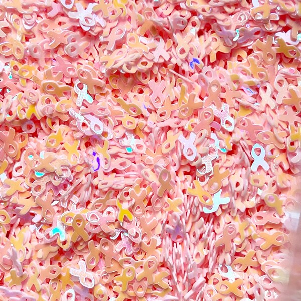 Pink or blue Ribbon Sequin plastic glitter for snow globe art slime nails tumblers Confetti Sprinkles Sequins Paillettes Crafts Sewing