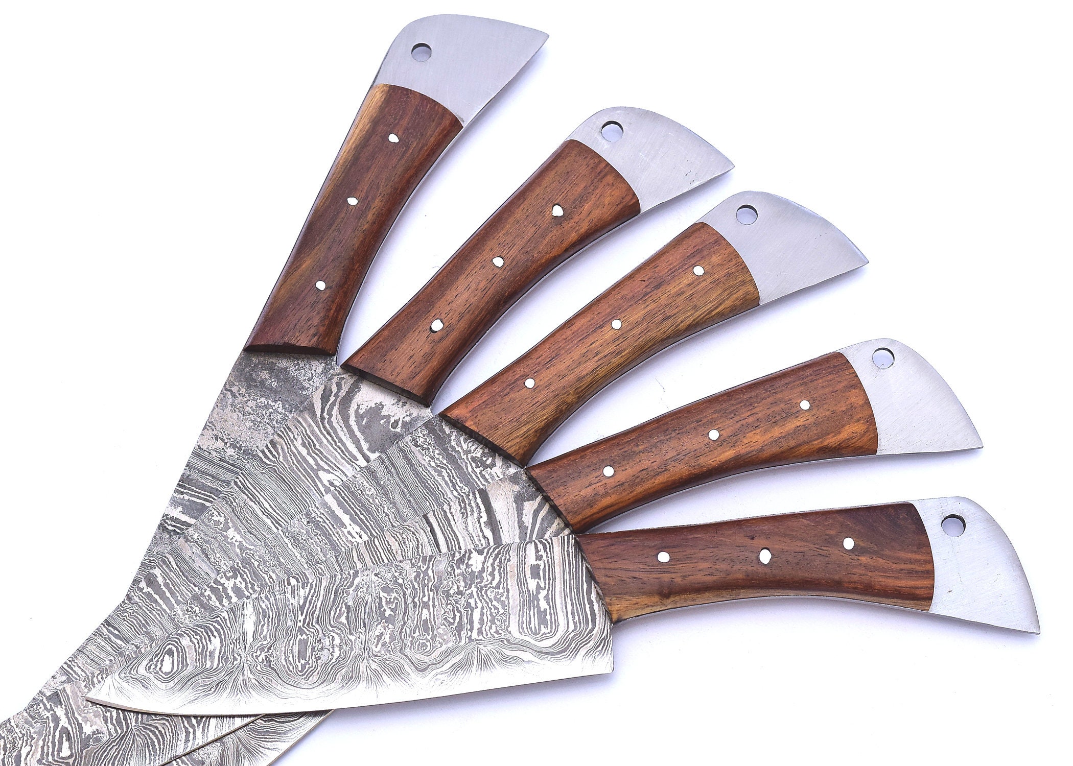 Customized Hand Damascus Chef Knife Set Kitchen Knife Etsy