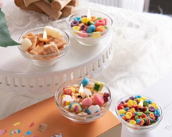 Cereal Scented Soy Candle Gift Set