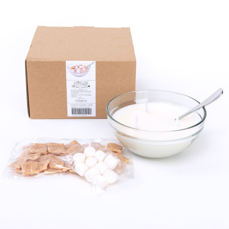 Spun Sugar Cinnamon Cereal Bowl Candle Funny Morning Ritual Etsy