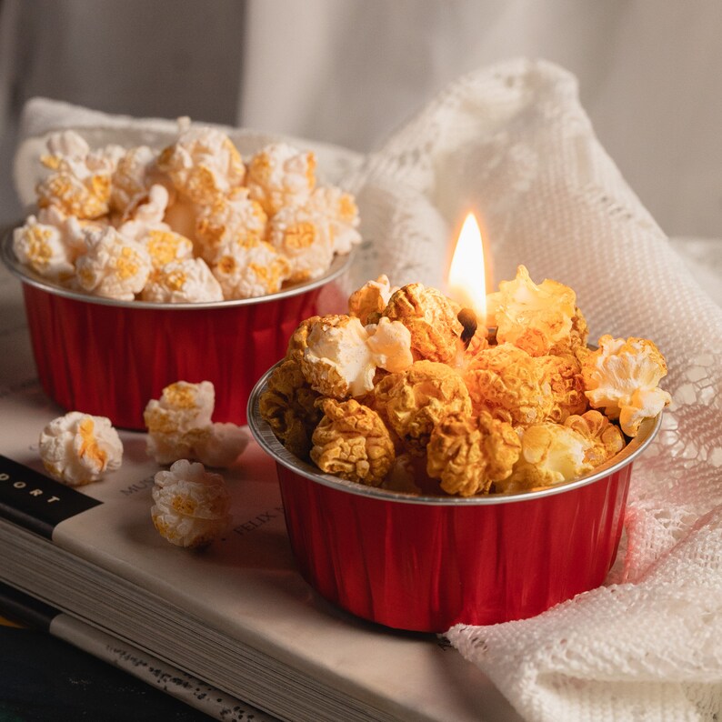 Butter Popcorn Candle Bowl Gourmet Popcorn Popcorn Bowl Etsy
