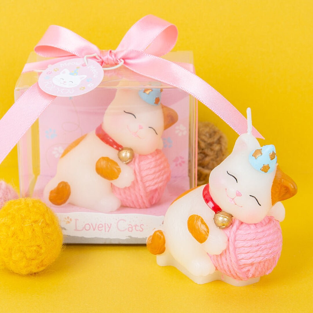 Cat Candle Cat Yarn Ball Candle Cat Lovers Candle for Cat Owner Funny