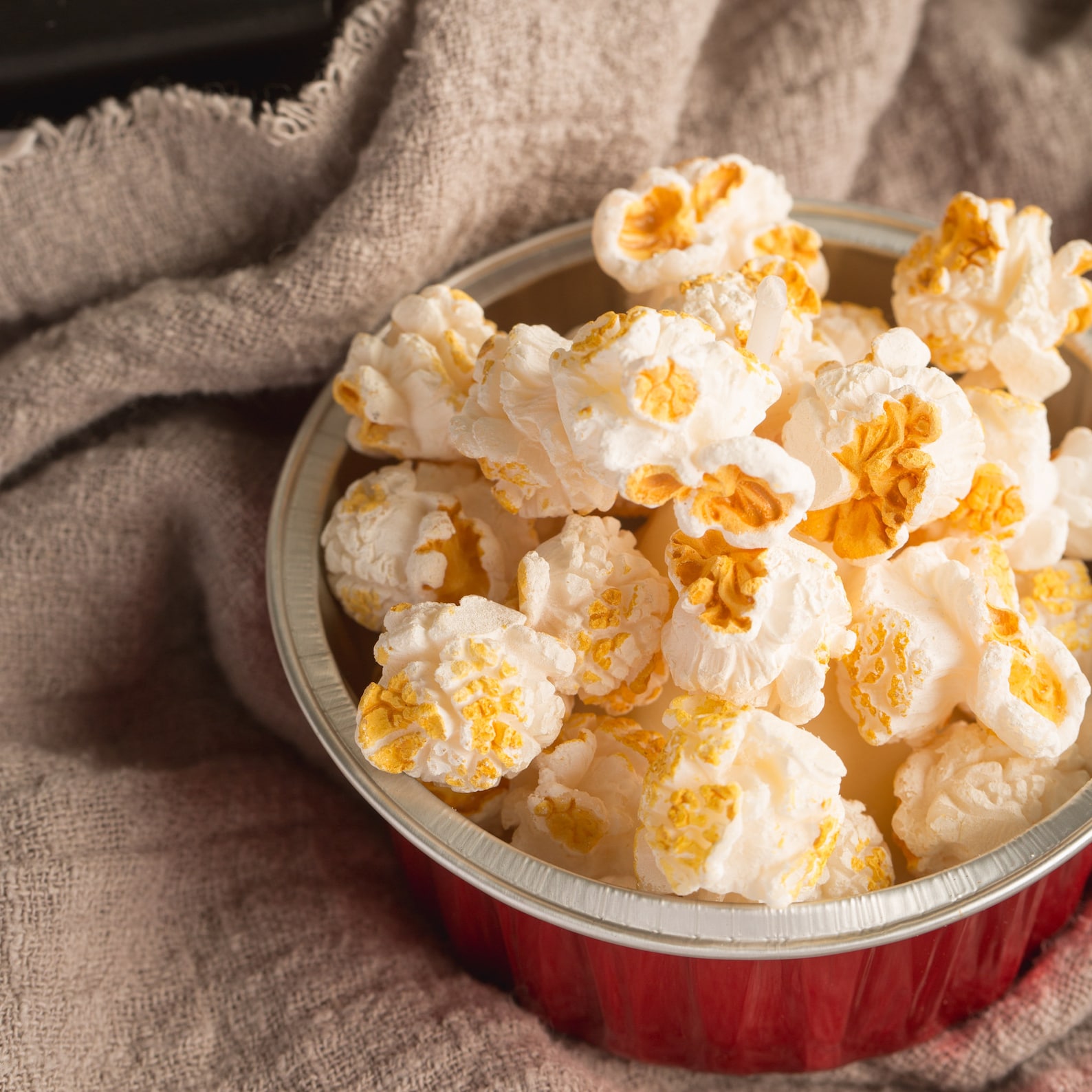 Butter/cameral Popcorn Candle Bowl Personalized Popcorn Etsy