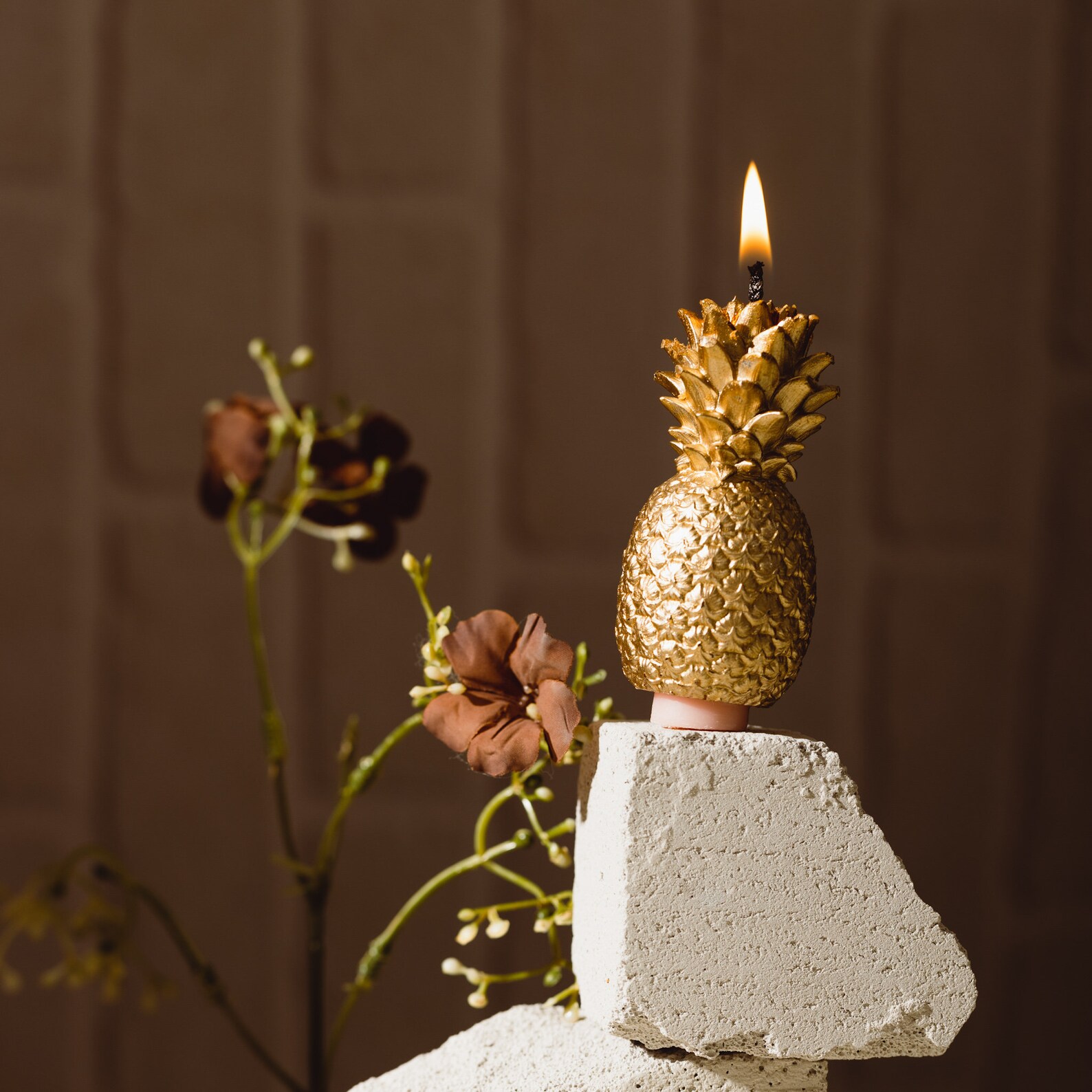 Golden Pineapple Candle / Cake Topper for Boy Girl/ Pineapple Etsy