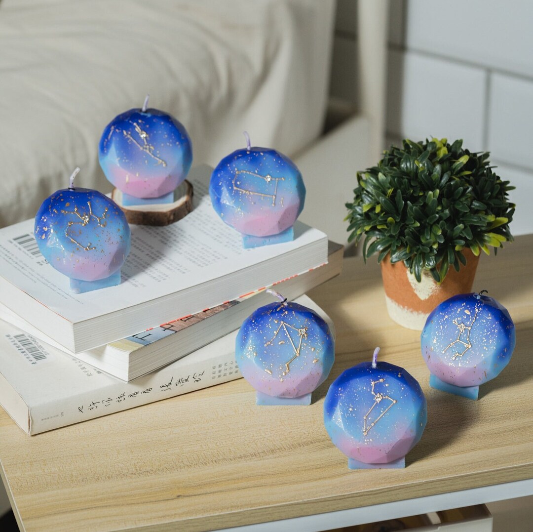 Zodiac Sign Candles Zodiac Candles Astrology Gifts Astrology Signs Birthday Gifts Aquarius