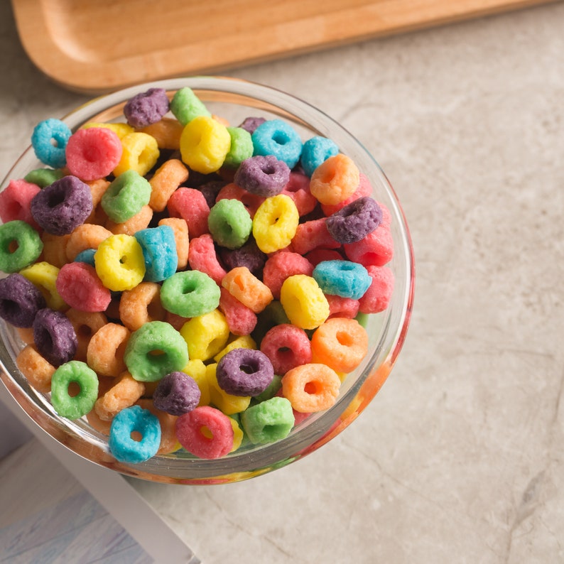 Froot Loops Cereal Candle Bowl and Embeds Bundlefroot Loops Etsy