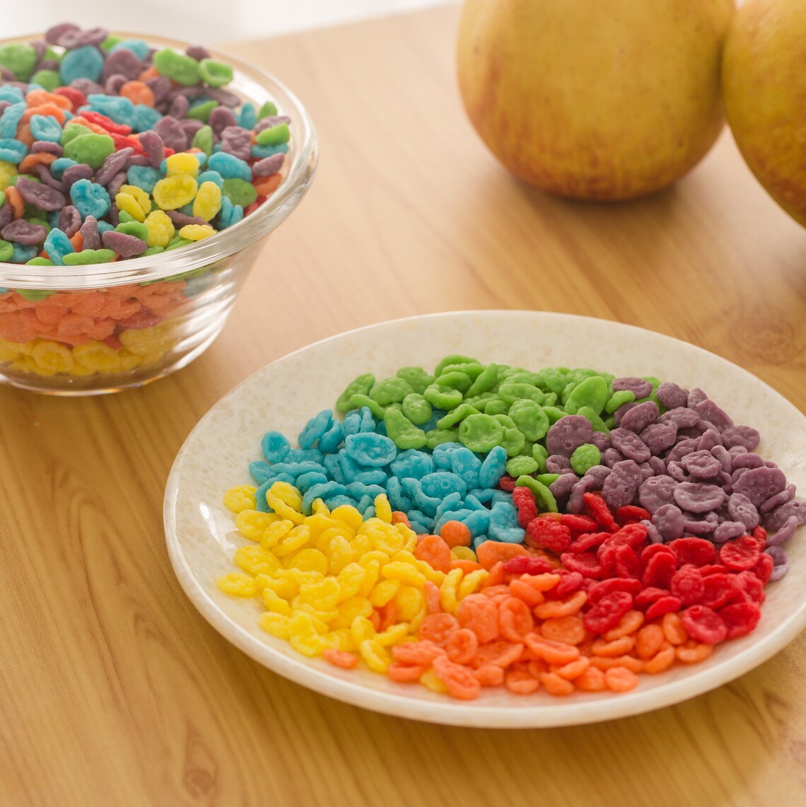 Fruity Pebbles Cereal Candle Bowl and Embeds Bundle Fruity Etsy
