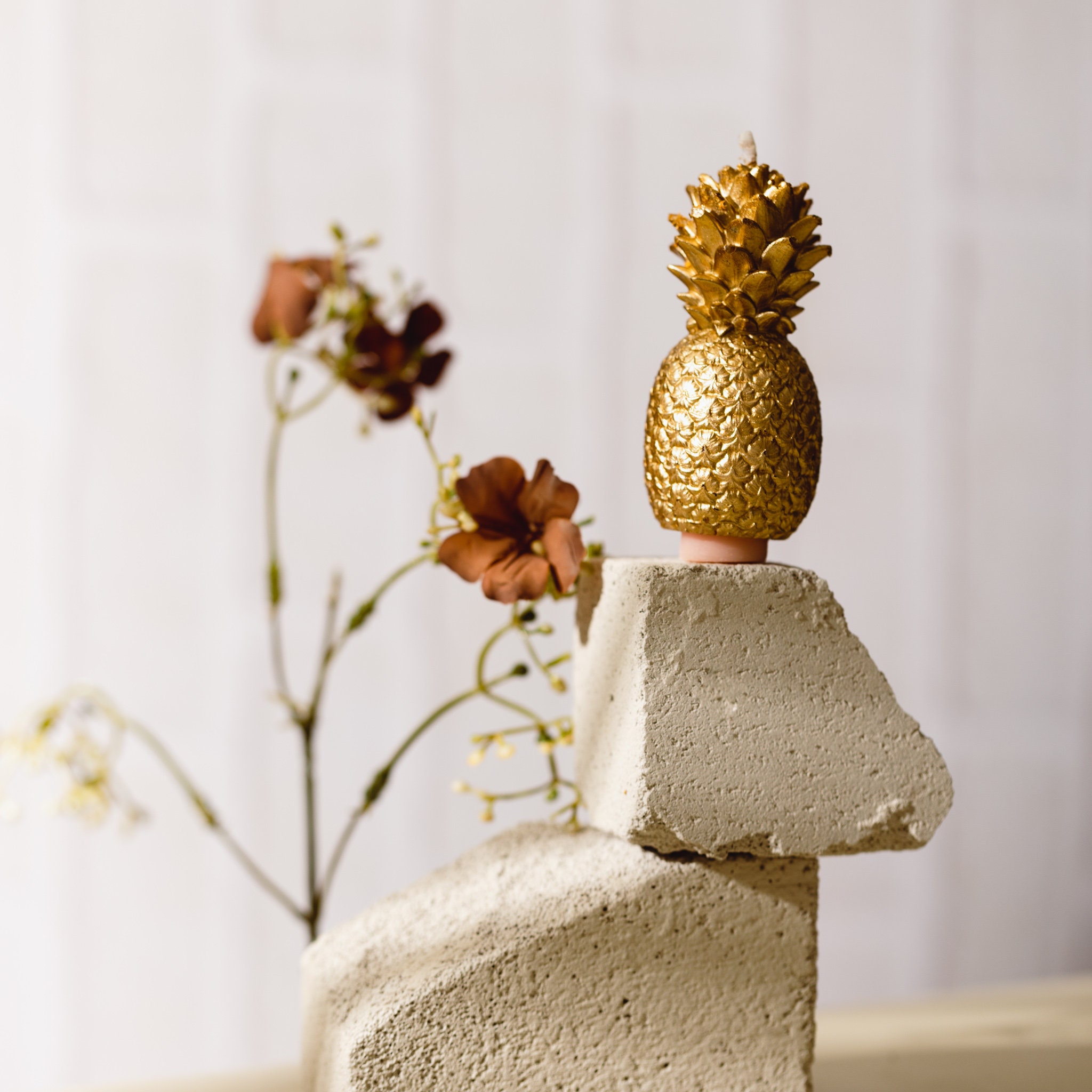 Golden Pineapple Candle / Cake Topper for Boy Girl/ Pineapple Etsy