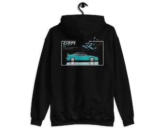 Made to Order Unisex 1994 Acura Integra DC2 GSR JDM Graphic Hoodie With Specs