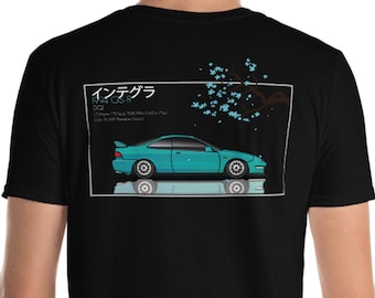 Made to Order Unisex 1994 Acura Integra DC2 GSR JDM Graphic T-Shirt With Specs