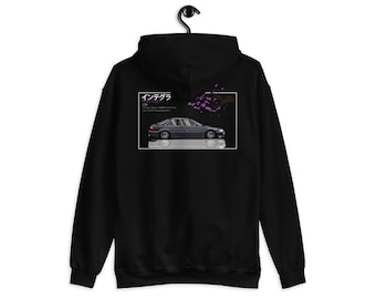 Made to Order Unisex 1993 Acura Intega Da9 JDM Graphic T-Shirt With Specs