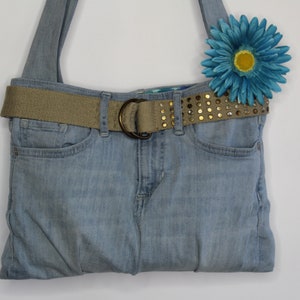 Jean shoulder purse, denim shoulder purse, jean shoulder bag, denim shoulder bag