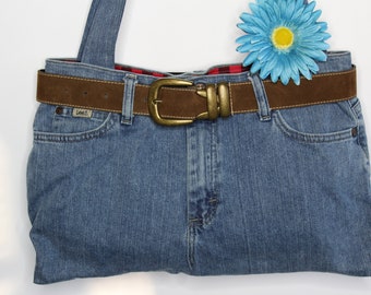 Jean shoulder purse, denim shoulder purse, jean shoulder bag, denim shoulder bag