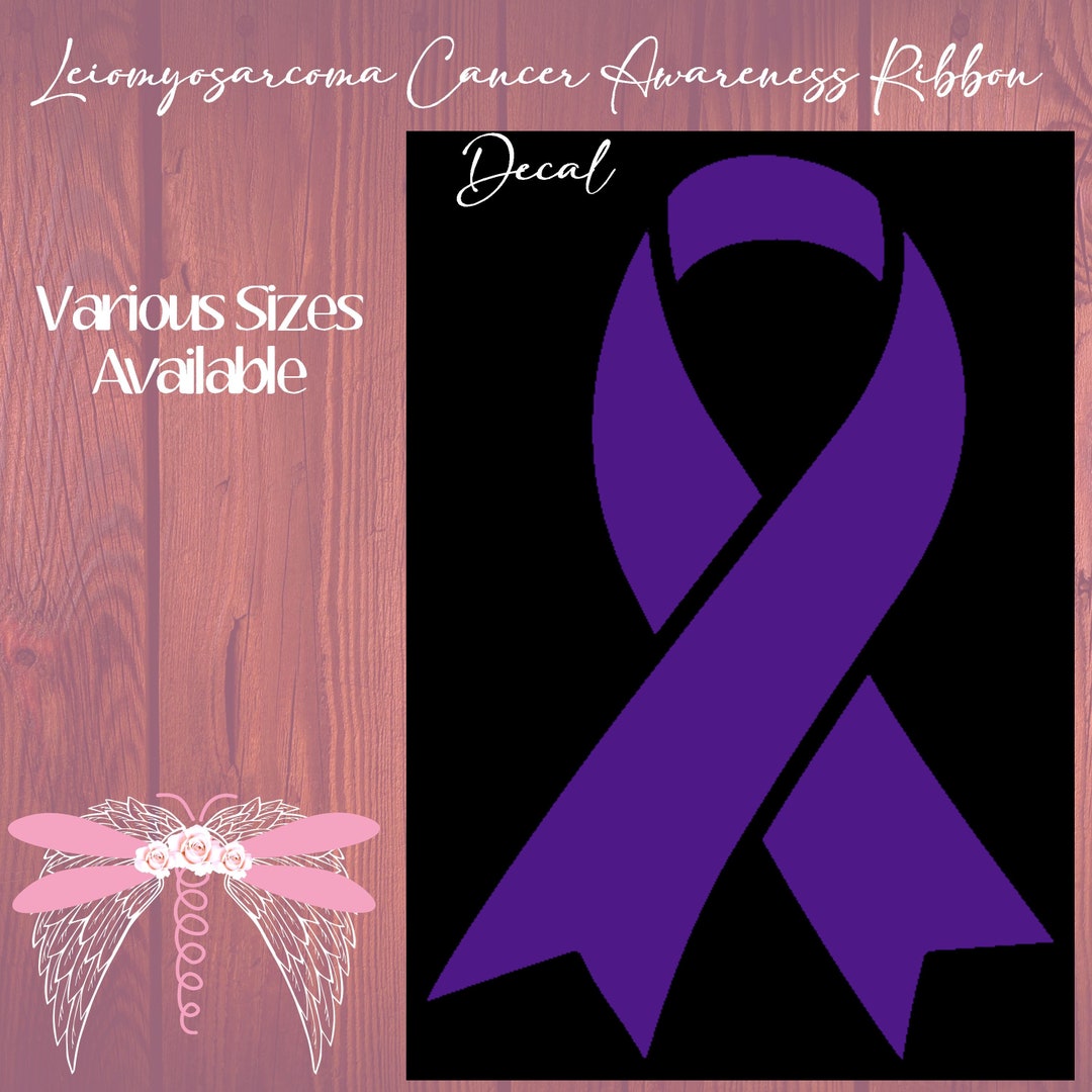 Leiomyosarcoma Cancer Awareness Ribbon - Purple - Infant Loss - Child ...