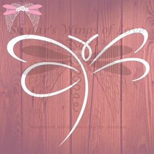 Dragonfly Love Memorial Remembrance Memory Decal Vinyl image 1