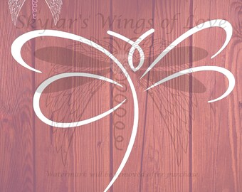 Dragonfly - Love - Memorial - Remembrance - Memory - Decal - Vinyl