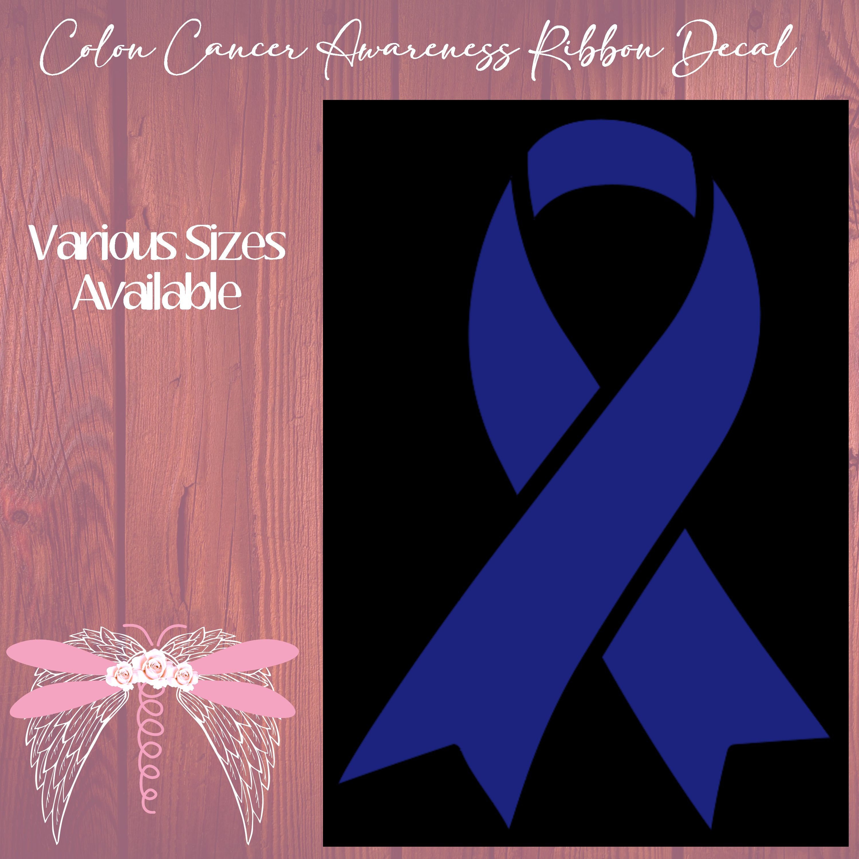 Colon Cancer Ribbon With Wings