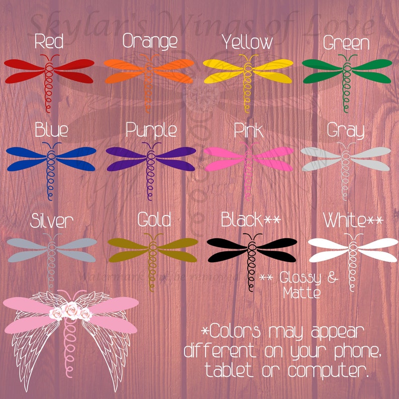 Dragonfly Love Memorial Remembrance Memory Decal Vinyl image 4