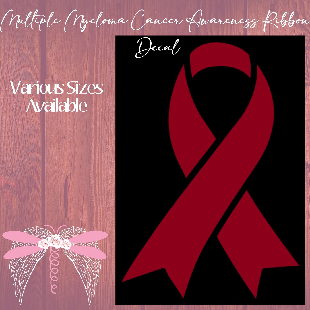 Multiple Myeloma Cancer Awareness Ribbon - Burgundy - Infant Loss ...