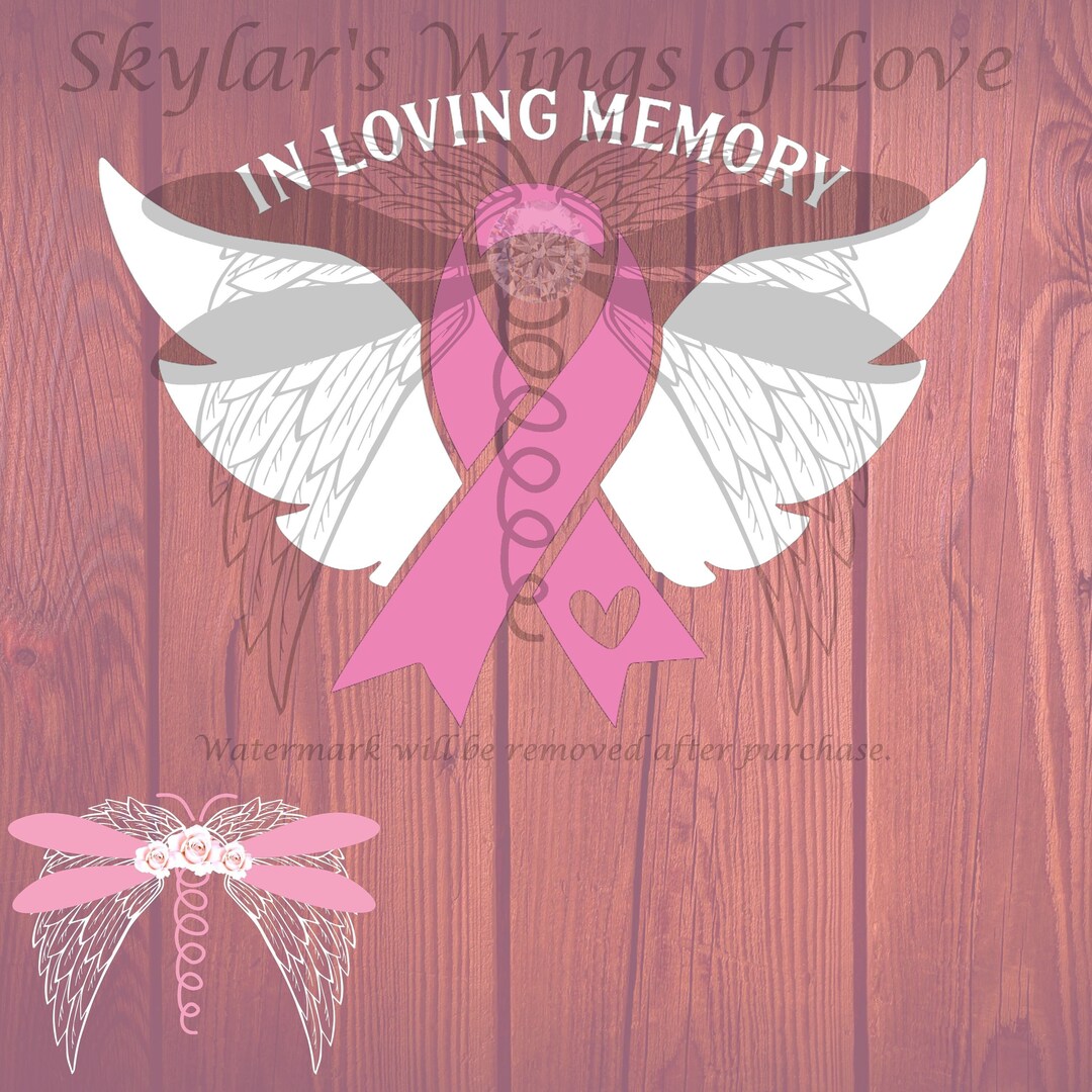 In Loving Memory Ribbon With Heart Custom Love Memorial Remembrance