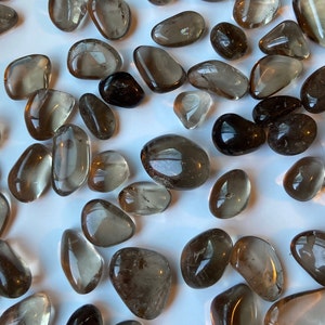 Smoky Quartz Tumbled Stone // Gorgeous A++ Quality Smoky Quartz Crystals // Crystal Grids, Healing Crystals