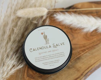 Baume au calendula biologique, Respectueux de l'environnement, Cadeaux, Non toxique, Soins de la peau holistiques, Baume, Baume au calendula, Remède entièrement naturel pour la peau