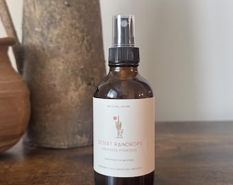 Creosote Hydrosol, Desert Raindrops, Arizona Desert Rain Chaparral, Non-Toxic, Holistic Skincare, Wildcrafted, Room Spray, Face Toner