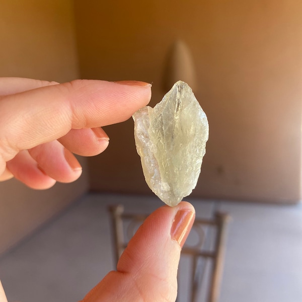 Prasiolite Crystal // Natural Green Amethyst (not heat treated)