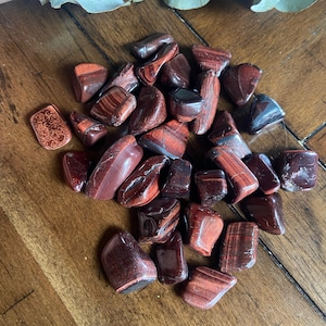 Ethically Sourced Red Tigers Eye Tumbled Stone