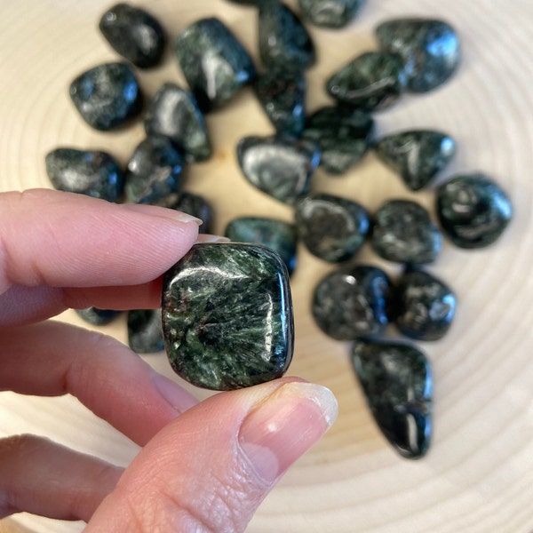 Seraphinite Tumbled Stone // Rare Seraphinite Crystal