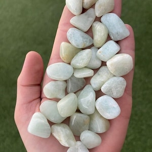 Mini Aquamarin Trommelstein aus Brasilien