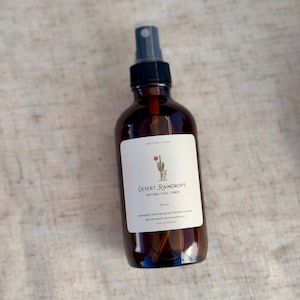 Creosote Hydrosol, Desert Raindrops, Arizona Desert Rain Chaparral, Non-Toxic, Holistic Skincare, Wildcrafted, Room Spray, Face Toner