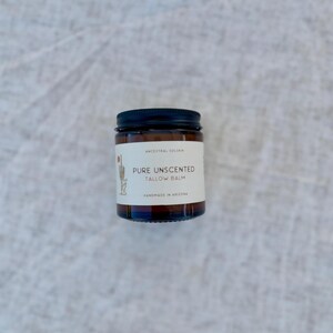 Whipped Tallow Balm Unscented, Daily Moisturizer, Grass-Fed Beef Tallow Based Skincare, Nontoxic, Acne Eczema Psoriasis Dry Skin Sunburn