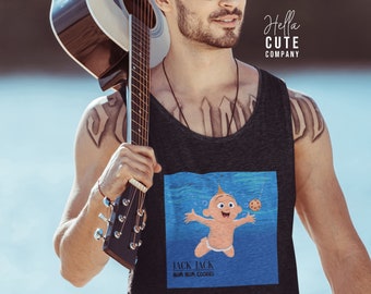 Jack Jack Unisex Tank, Disney Mashup Tank, Disney Rock Tank, Men's Disney Tank
