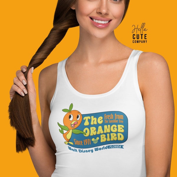 Orange Bird Tank Top, Retro Orange Bird Tank Top, Disney World Tank Top, Disney Tank Top