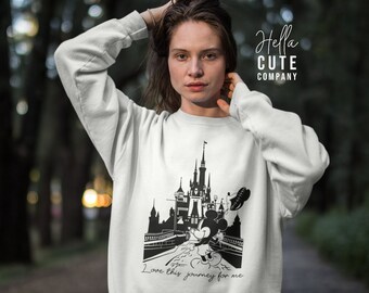 Love This Journey For Me Sweater, Love This Journey For Me Castle Sweater, Disney Sweater, Disney Mashup Sweater