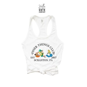 The Finer Things Club Tank Top, Disney Mashup Tank, Disney Vacation Shirt, Disney Tank Top