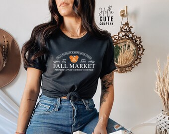 Fall Market Shirt, Mickey Pumpkin Shirt, Disney Fall Shirt, Disney Halloween Shirt