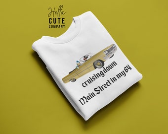 Disney Sweater, Cruising Down Mainstreet In My 64 Sweater, Disney Vacation Sweater, Disneyland Sweater, Disneyworld Sweater