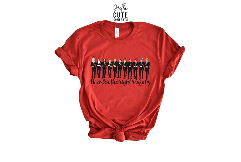 Here For The Right Reasons Shirt Disney Mashup Shirt Disney Canvas Red