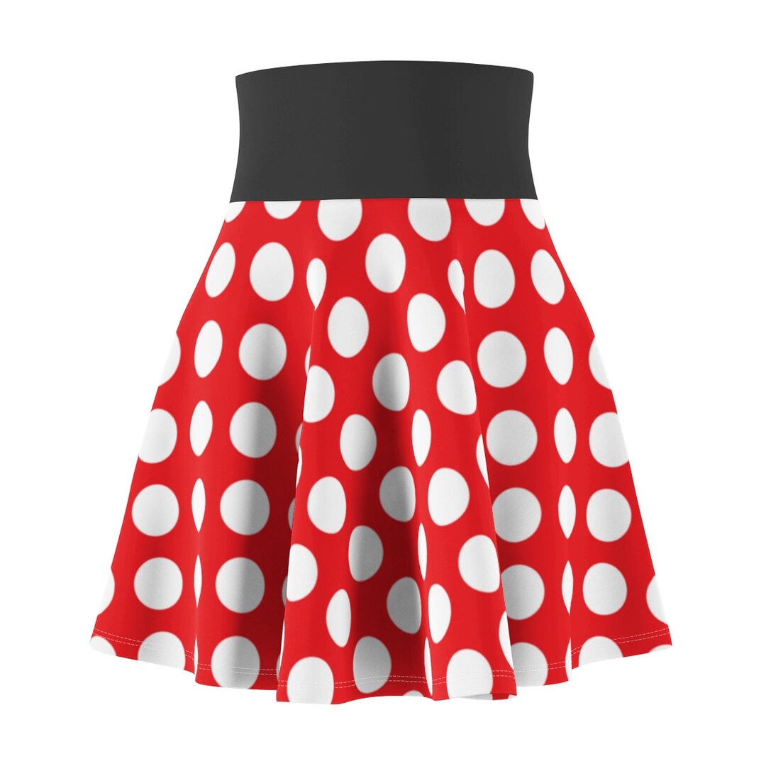 Minnie Mouse Skirt, Poka Dot Skirt, Minnie Skirt, Disney Bound Skirt
